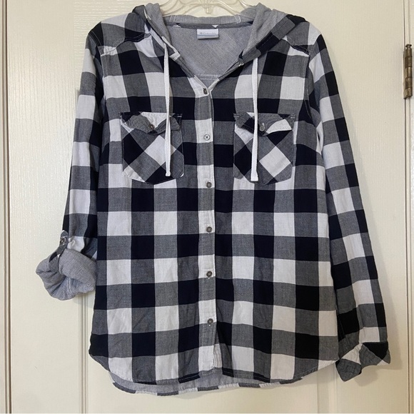 Columbia Gray Striped Hoodie - Picture 1 of 9